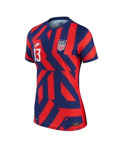 Women's Blue Alex Morgan USWNT 2021/22 Away Vapor Match Authentic Player Jersey Blue $90.30 Jersey