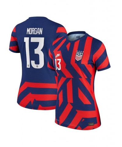 Women's Blue Alex Morgan USWNT 2021/22 Away Vapor Match Authentic Player Jersey Blue $90.30 Jersey