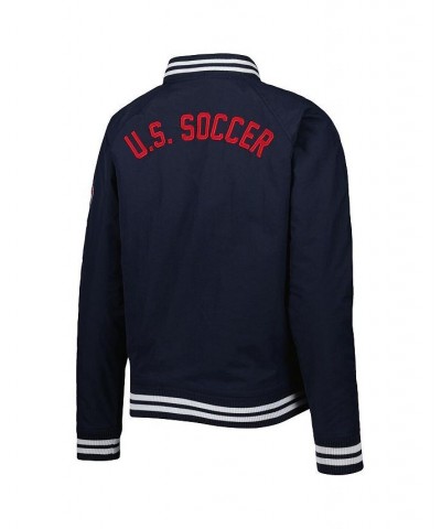 Women's 5th & Ocean by Navy USWNT Throwback Raglan V-Neck Full-Snap Jacket Navy $64.00 Jackets