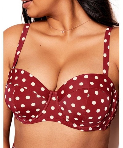 Vivien Women's Plus-Size Swimwear Bikini Top Red $29.12 Swimsuits