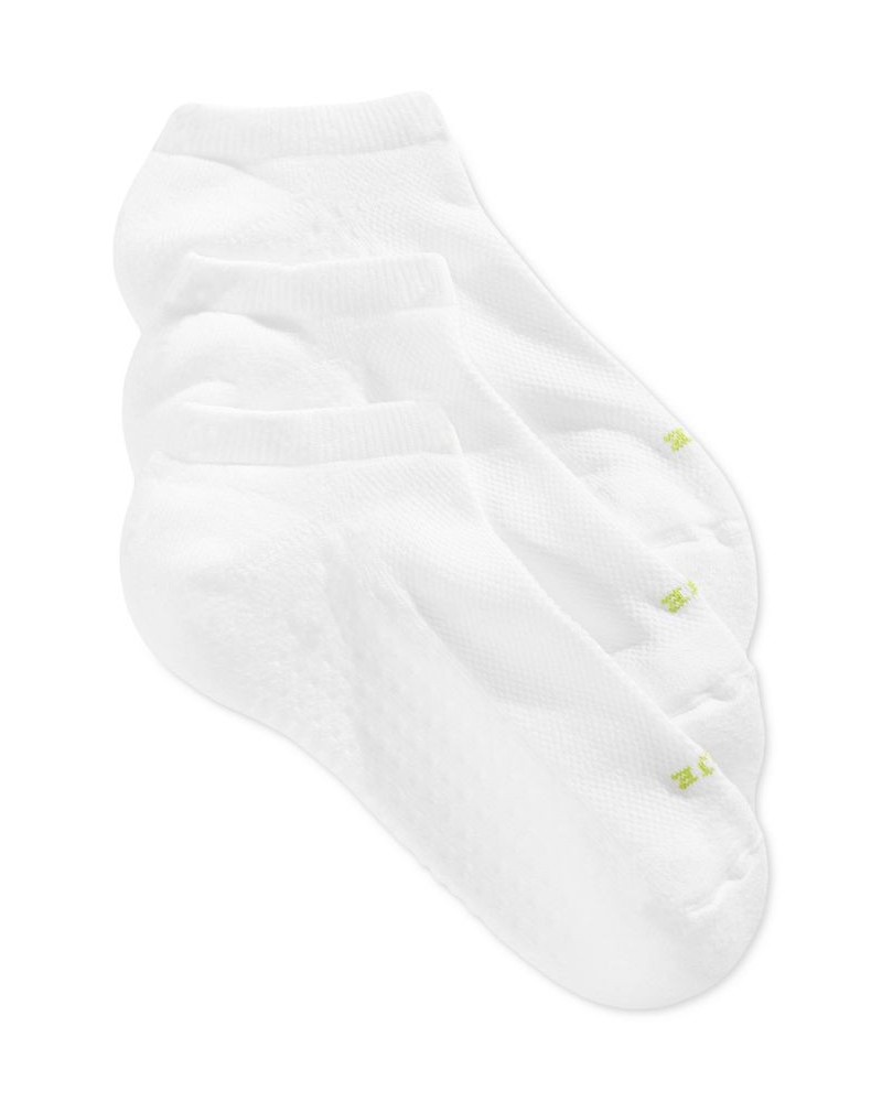 Women's Air Cushion No Show 3 Pack Socks White $10.40 Socks