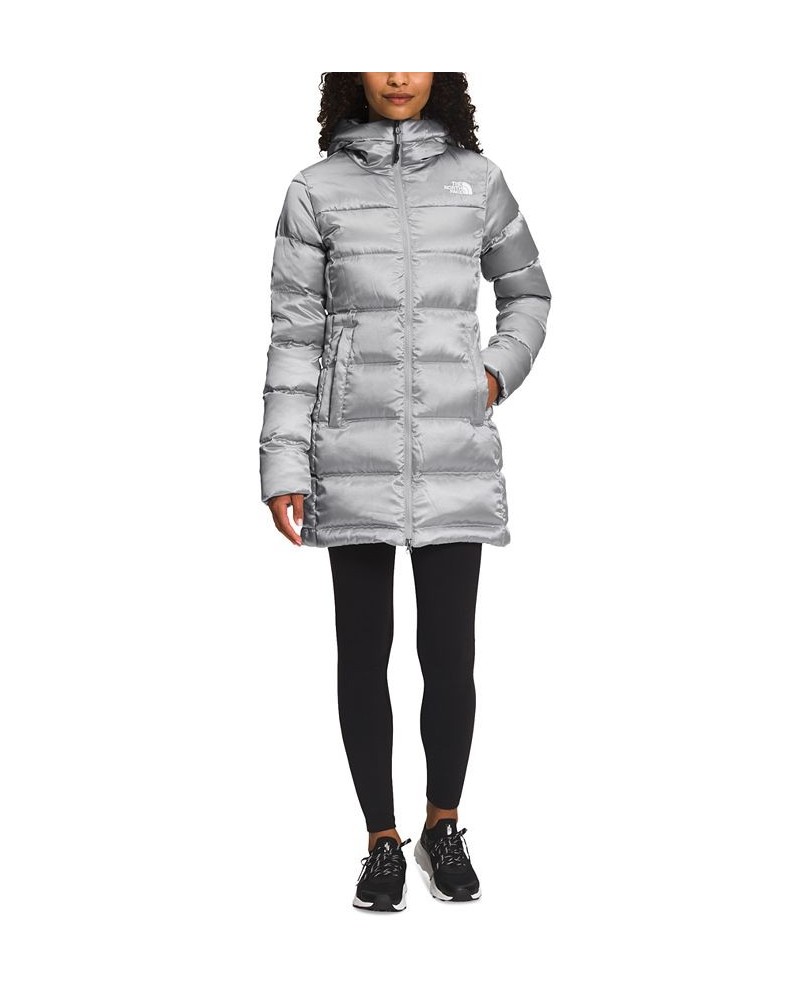 Women's Gotham Hooded Parka Gray $90.65 Coats