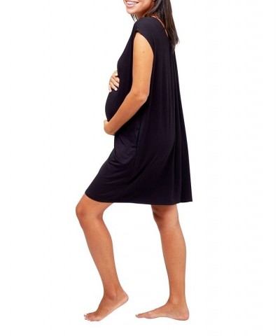 Clementine Nursing Nightie Black $35.88 Sleepwear