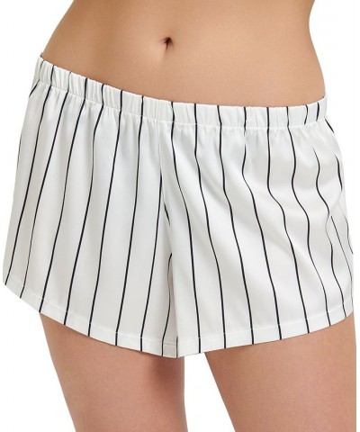 Women's Alma Striped Short Pajamas Set 41685 White/black $32.10 Sleepwear