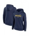 Women's Navy Milwaukee Brewers Club Angle Performance Pullover Hoodie Navy $36.90 Sweatshirts