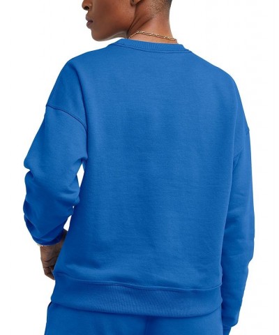 Women's Powerblend Graphic-Print Sweatshirt Blue $19.48 Sweatshirts