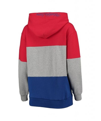 Women's Gray and Royal Philadelphia 76ers Assist Colorblock Pullover Hoodie Gray, Royal $31.50 Sweatshirts