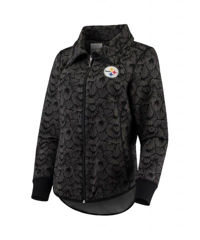 Women's Black Pittsburgh Steelers Sport Shell We Dance Tri-Blend Full-Zip Sweatshirt Black $49.50 Sweatshirts